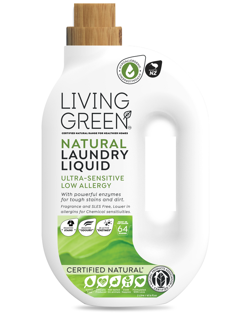 Laundry Liquid. Certified Natural, Ultra-Sensitive and Low Allergy, 2L.
