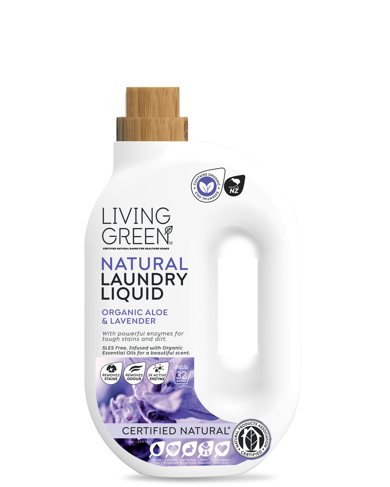 Laundry Liquid. Certified Natural with Organic Lavender and Aloe Vera, 1L