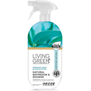 Bathroom and Shower Cleaner, Certified Natural with Organic Eucalyptus and Mint.